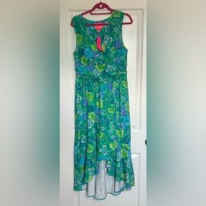Lilly Pulitzer Sleeveless Moana Wrap
High Low Maxi Dress Botanical—NWT—Size L